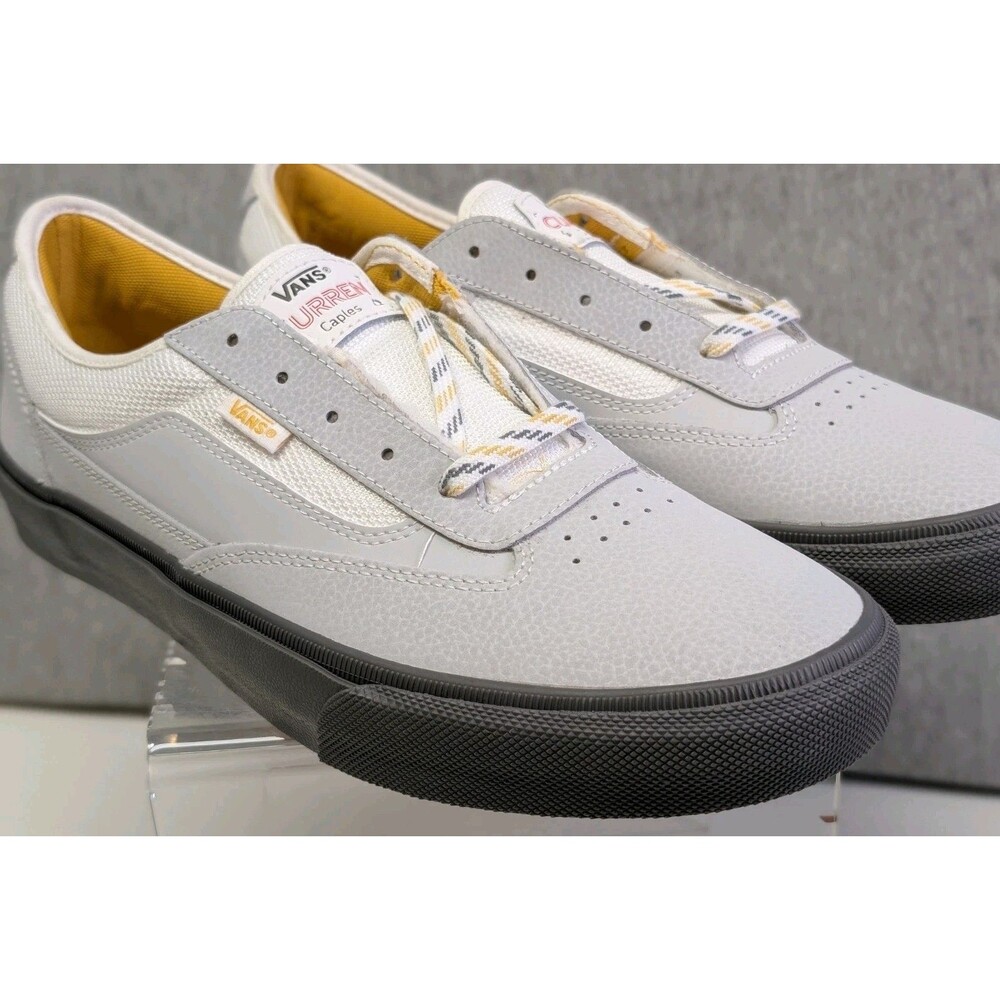 New Men's Size 11.5 - VANS Skate Curren Caples Grey Yellow Shoes - 500714